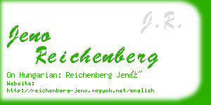 jeno reichenberg business card